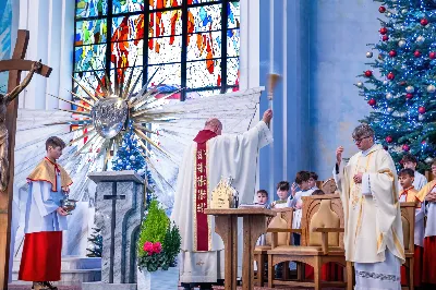 W niedzielę 11 stycznia 2026 r., na zakończenie rodzinnej Mszy Świętej o godz. 12.00, odbyło się uroczyste podsumowanie roku formacyjnego Liturgicznej Służby Ołtarza Katedry Rzeszowskiej.

Statuetkę Złotego Ministranta otrzymali Karol Kowalski oraz Dawid Pruchnicki.
Statuetkę Srebrnego Ministranta otrzymał Piotr Warzybok.
Statuetkę Brązowego Ministranta otrzymał Paweł Górka.

Wszystkim nagrodzonym serdecznie gratulujemy, a pozostałych ministrantów zachęcamy do dalszej, wytrwałej i gorliwej służby przy ołtarzu.

Serdecznie dziękujemy osobom i firmom wspierającym działalność Liturgicznej Służby Ołtarza:
– Państwu Jolancie i Sławomirowi Zawidlakom (Majstal – cięcie laserowe),
– Państwu Sylwii i Łukaszowi Kowalskim (drukowalscy.pl) za przygotowanie projektu i ufundowanie statuetek,
– Państwu Annie i Sławomirowi Wilkom (Matteo Travel – Biuro Podróży) za wsparcie finansowe, które umożliwia ministrantom nieodpłatne korzystanie z hali sportowej.

Wyrażamy wdzięczność wszystkim parafianom, którzy w uroczystość Objawienia Pańskiego zakupili „kadzidło”, wspierając w ten sposób Fundusz Ministrancki.

Dziękujemy przede wszystkim ks. Pawłowi Wójcikowi za codzienną troskę, opiekę i formację Liturgicznej Służby Ołtarza.

Zapraszamy wszystkich chłopców, którzy chcieliby dołączyć do grona Liturgicznej Służby Ołtarza. Służba przy ołtarzu to piękna droga pogłębiania wiary, nauki odpowiedzialności oraz współtworzenia piękna liturgii.

Fot. Joanna Prasoł