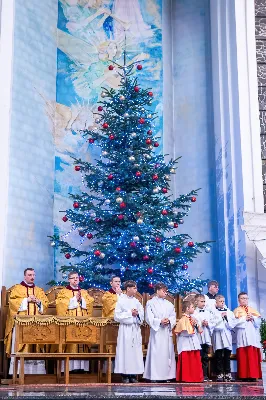 W wigilię uroczystości Bożego Narodzenia w rzeszowskiej katedrze została odprawiona tzw. Msza pasterzy, popularnie zwana „Pasterką”. Uroczystej Eucharystii na rozpoczęcie liturgicznego okresu Bożego Narodzenia przewodniczył bp Jan Wątroba, Pasterz Diecezji Rzeszowskiej. Po procesji wejścia, ks. Krzysztof Gołąbek, proboszcz parafii katedralnej, złożył figurkę Dzieciątka Jezus w symbolicznym żłóbku. Liturgia Słowa podkreślała radość z narodzenia oczekiwanego Mesjasza: „Dziś się narodził Chrystus Pan, Zbawiciel”. Homilię wygłosił bp Jan Wątroba. Na zakończenie uroczystej Eucharystii ks. Krzysztof Gołąbek złożył świąteczne życzenia wszystkim obecnym w katedrze oraz radiosłuchaczom Katolickiego Radia VIA. fot. Joanna Prasoł