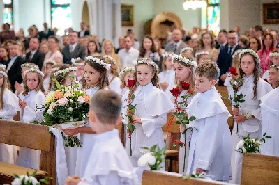 Maj to dla wielu najpiękniejszy miesiąc w roku. W liturgii Kościoła szczególnie wtedy czcimy Maryję oraz radujemy się ze Zmartwychwstania Pańskiego.
W niedzielę 12 maja w naszej Katedrze dzieci z klas III doświadczyły równie wielkiej radości po raz pierwszy w pełni uczestnicząc we Mszy Świętej. To niezwykłe spotkanie z Chrystusem w Komunii Świętej zostało poprzedzone przygotowaniem poprzez katechezy w szkole i spotkania w parafii, a także spowiedzią.
Poprzez niedzielną Eucharystie o godz. 12.00 celebrowaną przez ks. Krzysztofa Gołąbka, proboszcza naszej Katedry, 78 dzieci rozpoczęło wielką przygodę z Jezusem ukrytym w Najświętszym Sakramencie. Towarzyszyli im rodzice, którzy wraz ze swoimi dziećmi przygotowywali się do tego wydarzenia, a także najbliższa rodzina. Posługę w liturgii Mszy Świętej pełniły dzieci pierwszokomunijne oraz ich rodzice.
Wielka radość serc dzieci komunijnych promieniowała na wszystkich uczestników Mszy Świętej i przypominała zebranym na liturgii, że spotkanie z Jezusem Eucharystycznym to przywilej i wielkie szczęście. Czas tej wielkiej radości został przedłużony przez „Biały Tydzień”, w którym dzieci uczestniczyły w wieczornej Eucharystii, przyjmując Jezusa do swoich serc. 
Wszystkim dzieciom, które w tym roku przeżywały swoją Pierwszą Komunię Świętą, życzymy, aby nie gasł w nich zapał do poznawania Jezusa i Jego nauki, a radość, jaka towarzyszyła tym dniom, była nieodłączną towarzyszką ich spotkań z Jezusem w Eucharystii. A s. Julicie i ks. Julianowi dziękujemy za serce włożone w przygotowanie dzieci do tego wielkiego wydarzenia.
 
fot. Fotografia-64 Wacław Patro